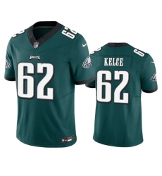 Men's Philadelphia Eagles #62 Jason Kelce Green 2023 F.U.S.E. Vapor Untouchable Limited Stitched Football Jersey