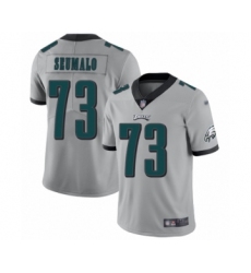 Youth Philadelphia Eagles #73 Isaac Seumalo Limited Silver Inverted Legend Football Jer