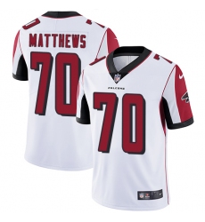 Youth Nike Atlanta Falcons #70 Jake Matthews Elite White NFL Jersey