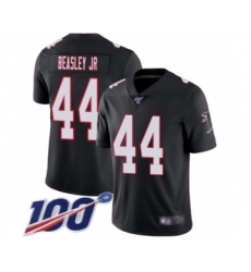 Men's Atlanta Falcons #44 Vic Beasley Black Alternate Vapor Untouchable Limited Player 100th Season Football Jersey