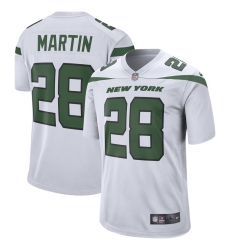 Men's New York Jets #28 Curtis Martin  Nike Retired Player Game Jersey - White
