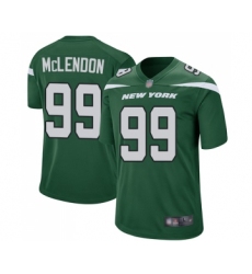 Men's New York Jets #99 Steve McLendon Game Green Team Color Football Jersey