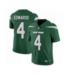 Youth New York Jets #4 Lac Edwards Green Team Color Vapor Untouchable Limited Player Football Jersey