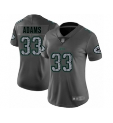 Women's New York Jets #33 Jamal Adams Limited Gray Static Fashion Football Jersey