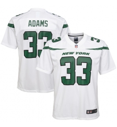 Youth  New York Jets #33 Jamal Adams  Nike Game Jersey - White