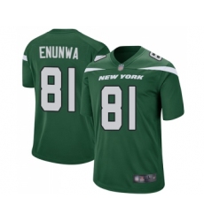 Men's New York Jets #81 Quincy Enunwa Game Green Team Color Football Jersey