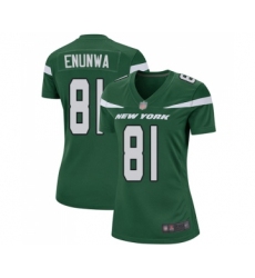 Women's New York Jets #81 Quincy Enunwa Game Green Team Color Football Jersey