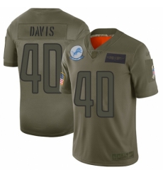 Women's Detroit Lions #40 Jarrad Davis Limited Camo 2019 Salute to Service Football Jersey