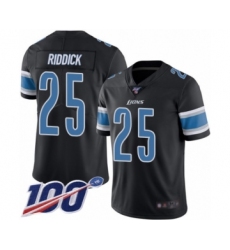 Men's Detroit Lions #25 Theo Riddick Limited Black Rush Vapor Untouchable 100th Season Football Jersey