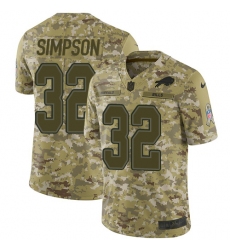 Youth Nike Buffalo Bills #32 O. J. Simpson Limited Camo 2018 Salute to Service NFL Jersey