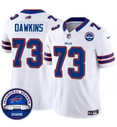 Men's Buffalo Bills #73 Dion Dawkins White F.U.S.E. 2026 Inaugural Season at Highmark Stadium Football Stitched Jersey