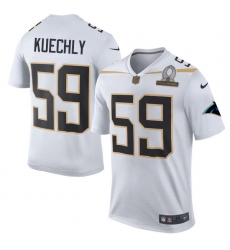 Men's Nike Carolina Panthers #59 Luke Kuechly Elite White Team Rice 2016 Pro Bowl NFL Jersey