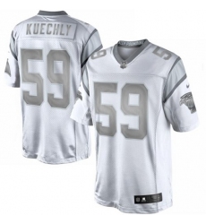 Men's Nike Carolina Panthers #59 Luke Kuechly Limited White Platinum NFL Jersey