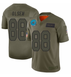 Women's Carolina Panthers #88 Greg Olsen Limited Camo 2019 Salute to Service Football Jersey
