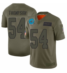 Women's Carolina Panthers #54 Shaq Thompson Limited Camo 2019 Salute to Service Football Jersey