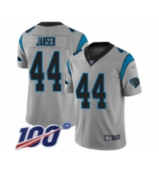 Youth Carolina Panthers #44 J.J. Jansen Silver Inverted Legend Limited 100th Season Football Jersey