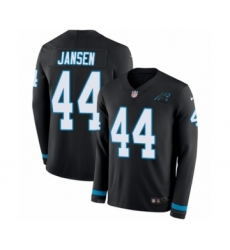 Youth Nike Carolina Panthers #44 J.J. Jansen Limited Black Therma Long Sleeve NFL Jersey