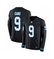 Men's Nike Carolina Panthers #9 Graham Gano Limited Black Therma Long Sleeve NFL Jersey