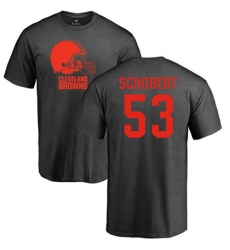 NFL Nike Cleveland Browns #53 Joe Schobert Ash One Color T-Shirt