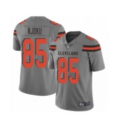 Youth Cleveland Browns #85 David Njoku Limited Gray Inverted Legend Football Jersey