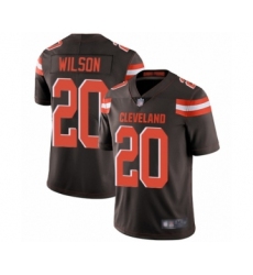 Men's Cleveland Browns #20 Howard Wilson Brown Team Color Vapor Untouchable Limited Player Football Jersey
