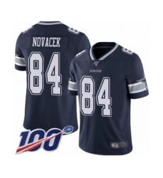 Men's Dallas Cowboys #84 Jay Novacek Navy Blue Team Color Vapor Untouchable Limited Player 100th Season Football Jersey
