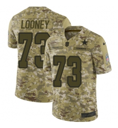 Youth Nike Dallas Cowboys #73 Joe Looney Limited Camo 2018 Salute to Service NFL Jersey