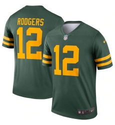 Men's Green Bay Packers #12 Aaron Rodgers Nike Green Alternate Legend Player Jersey
