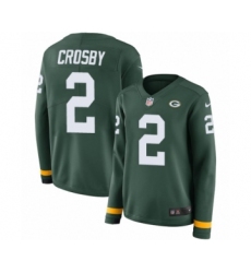 Women's Nike Green Bay Packers #4 Brett Favre Limited Green Therma Long Sleeve NFL Jersey