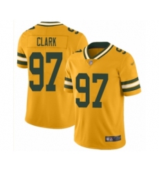 Women's Green Bay Packers #97 Kenny Clark Limited Gold Inverted Legend Football Jersey
