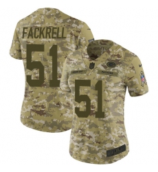 Women's Nike Green Bay Packers #51 Kyler Fackrell Limited Camo 2018 Salute to Service NFL Jersey