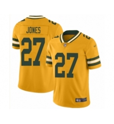 Youth Green Bay Packers #27 Josh Jones Limited Gold Inverted Legend Football Jersey