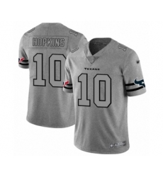 Men's Houston Texans #10 DeAndre Hopkins Limited Gray Team Logo Gridiron Football Jersey