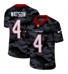 Men's Houston Texans #4 Deshaun Watson Camo 2020 Nike Limited Jersey