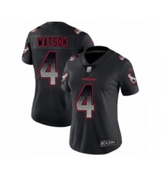 Women's Houston Texans #4 Deshaun Watson Limited Gray Static Fashion Football Jersey