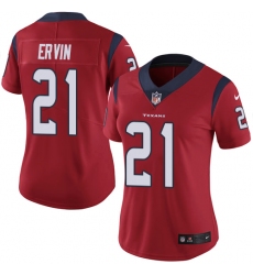 Women's Nike Houston Texans #21 Tyler Ervin Red Alternate Vapor Untouchable Limited Player NFL Jersey