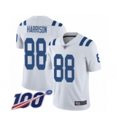 Men's Indianapolis Colts #88 Marvin Harrison White Vapor Untouchable Limited Player 100th Season Football Jersey