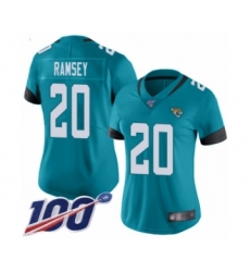 Women's Nike Jacksonville Jaguars #20 Jalen Ramsey Teal Green Alternate Vapor Untouchable Limited Player 100th Season NFL Jersey