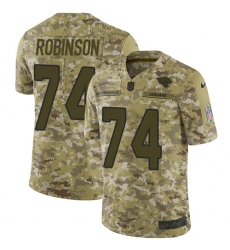 Men's Nike Jacksonville Jaguars #74 Cam Robinson Limited Camo 2018 Salute to Service NFL Jersey