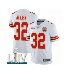 Men's Kansas City Chiefs #32 Marcus Allen White Vapor Untouchable Limited Player Super Bowl LIV Bound Football Jersey
