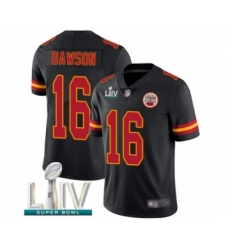 Youth Kansas City Chiefs #16 Len Dawson Limited Black Rush Vapor Untouchable Super Bowl LIV Bound Football Jersey