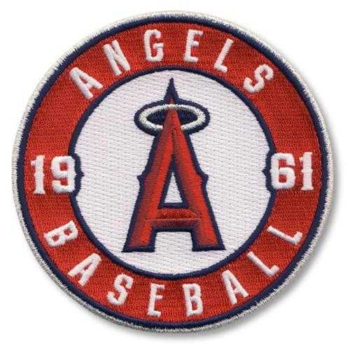 Stitched Baseball Los Angeles Angels of Anaheim Round Sleeve '1961' Patch (2012)