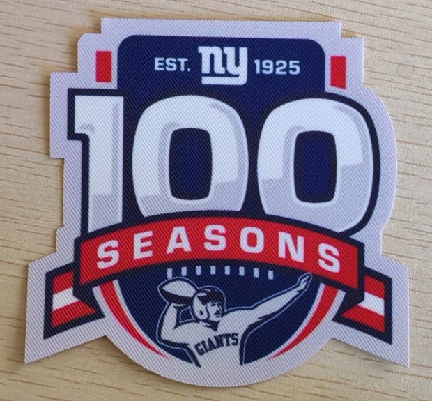 New York Giants 100th Season Patch